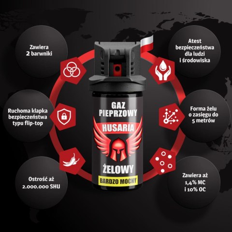Husaria Żelowy gaz pieprzowy 40ml
