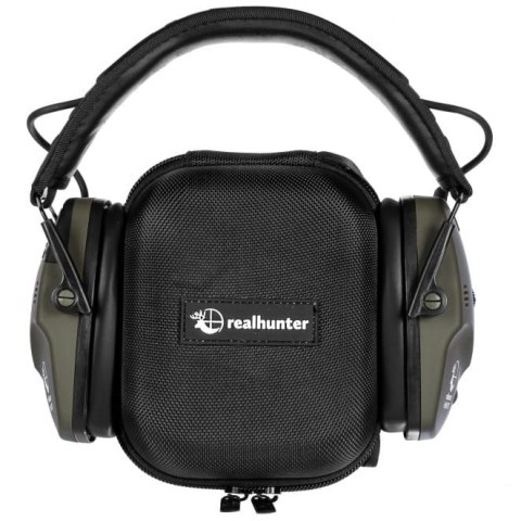 RealHunter Słuchawki strzeleckie Active ProSHOT BT aktywne oliwkowe