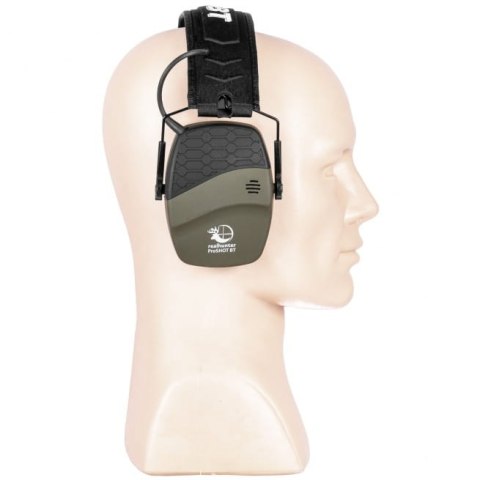 RealHunter Słuchawki strzeleckie Active ProSHOT BT aktywne oliwkowe