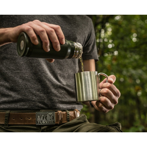 GM Kubek stalowy z karabińczykiem 300ml