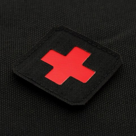 M-Tac Naszywka medyczna Medic Cross Laser Cut Black/Red